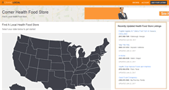 Desktop Screenshot of cornerhealthfoodstore.com
